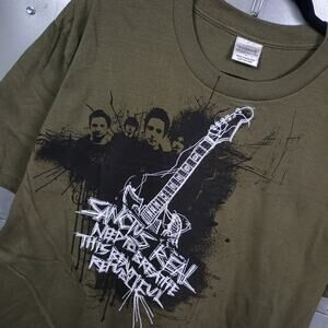 Needtobreathe Vintage Y2K Religious Rock Band T-shirt Large Cygnus Earthtone